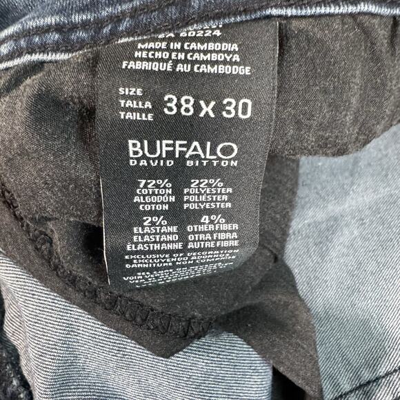 Buffalo‎ Jeans Mens 38x30 Blue Denim Axel Slim Stretch Straight Leg David Bitton - Picture 7 of 9